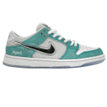 APRIL SKATEBOARDS × Nike SB Dunk Low Pro QS White and Multi-Color