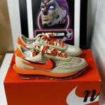 Nike LD Waffle sacai CLOT Kiss of Death Net Orange Blaze