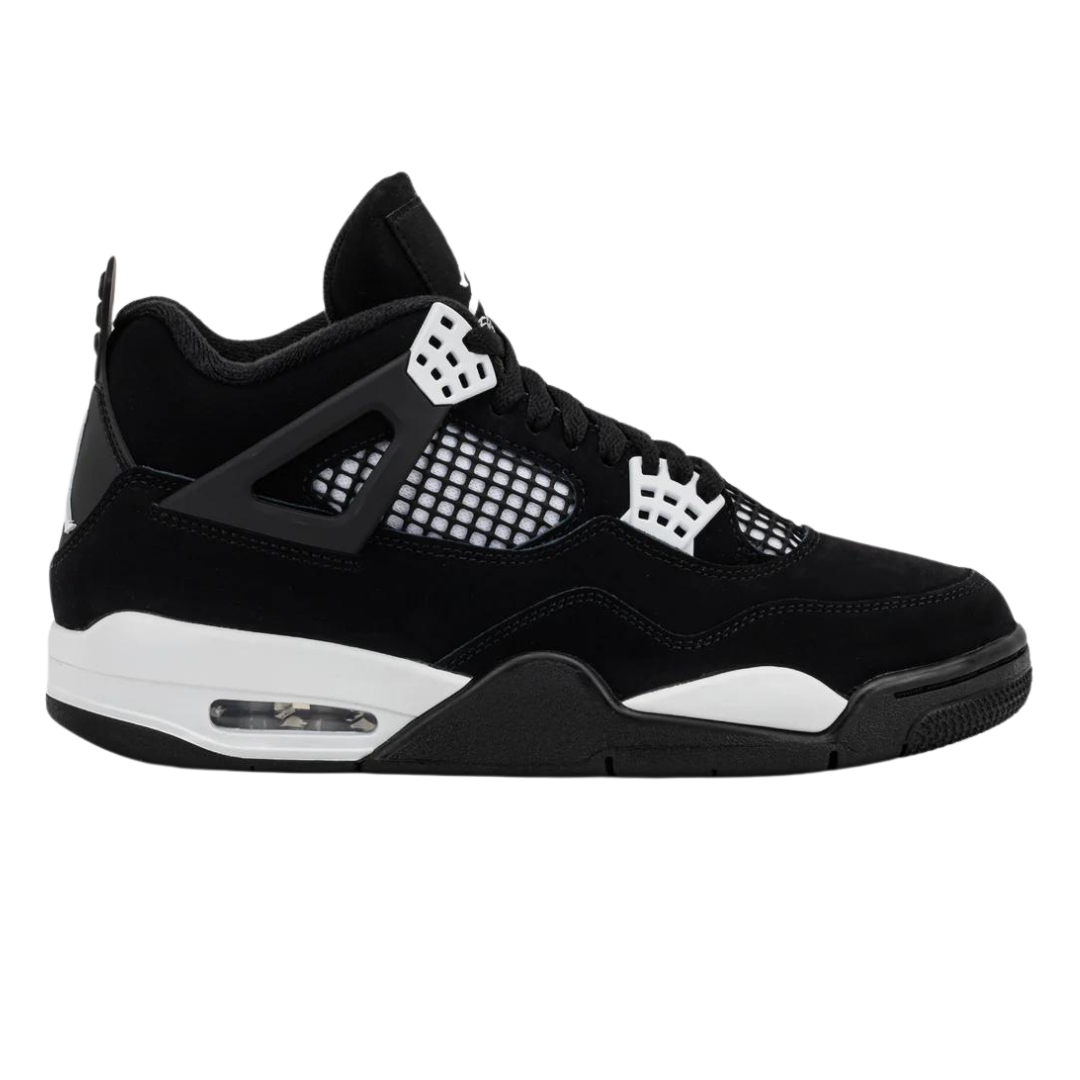 Air Jordan 4 White Thunder – Classic Design with Sleek Black and White